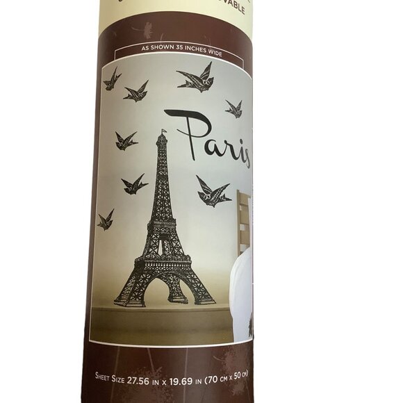 Large Paris Eiffel Tower Wall Decals Reusable & Removable For Home Decor NEW - Picture 3 of 6